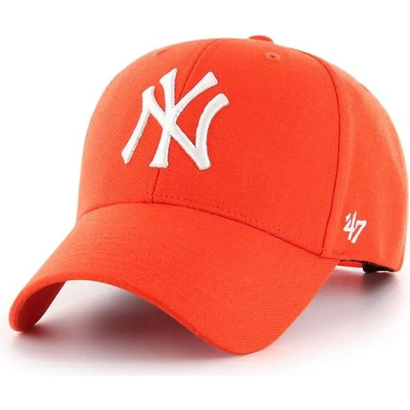 mutzen-gebogen-orange-verstellbares-band-brillante-der-new-york-yankees-mlb-von-47-brand mutzen-gebogen-orange-verstellbares-band-brillante-der-new-york-yankees-mlb-von-47-brand