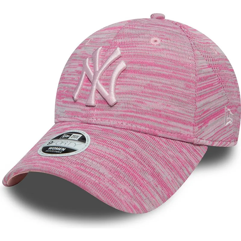 mutzen-gebogen-rosa-verstellbares-band-9forty-der-new-york-yankees-mlb-von-new-era