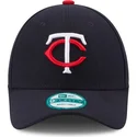 mutzen-gebogen-marineblau-verstellbares-band-9forty-the-league-der-minnesota-twins-mlb-von-new-era