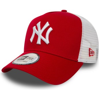 New York Yankees schwarz gelb New Era A-Frame Trucker Cap 