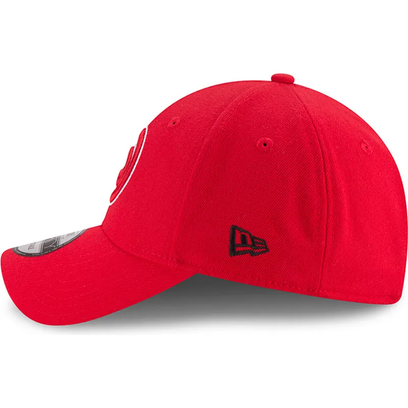 mutzen-gebogen-rot-verstellbares-band-9forty-the-league-der-atlanta-hawks-nba-von-new-era