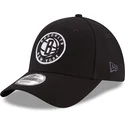 mutzen-gebogen-schwarz-verstellbares-band-9forty-the-league-der-brooklyn-nets-nba-von-new-era