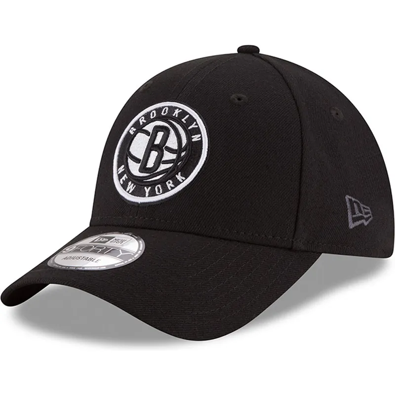mutzen-gebogen-schwarz-verstellbares-band-9forty-the-league-der-brooklyn-nets-nba-von-new-era