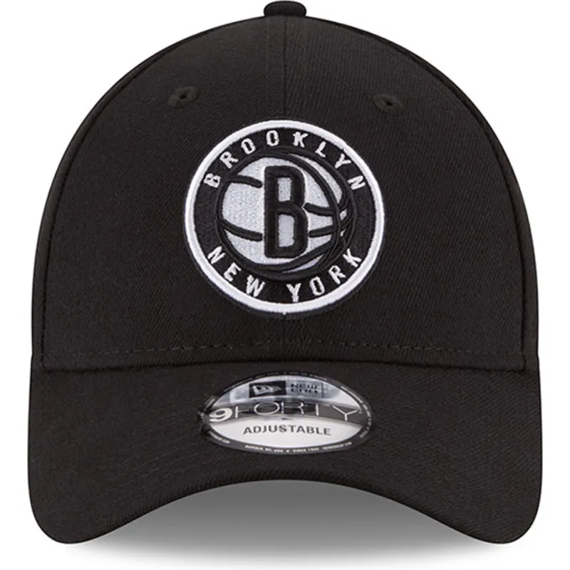mutzen-gebogen-schwarz-verstellbares-band-9forty-the-league-der-brooklyn-nets-nba-von-new-era