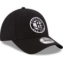 verstellbare-schwarze-kappe-9forty-the-league-der-brooklyn-nets-nba-von-new-era
