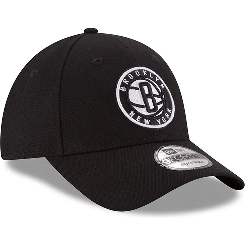 mutzen-gebogen-schwarz-verstellbares-band-9forty-the-league-der-brooklyn-nets-nba-von-new-era