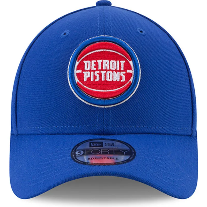 blaue-verstellbare-curved-cap-9forty-the-league-der-detroit-pistons-nba-von-new-era