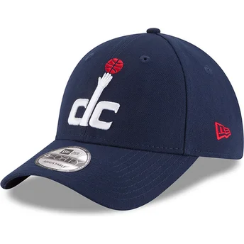 Mützen gebogen marineblau verstellbares band 9FORTY The League der Washington Wizards NBA von New Era