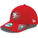 mutzen-gebogen-rot-verstellbares-band-9forty-the-league-der-san-francisco-49ers-nfl-von-new-era