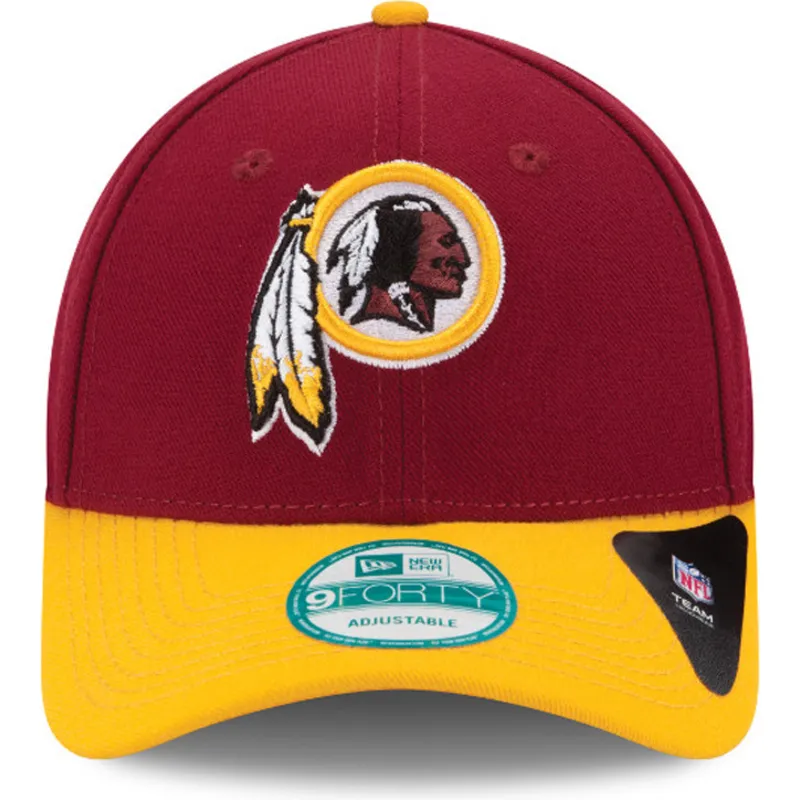 mutzen-gebogen-rot-verstellbares-band-9forty-the-league-der-washington-commanders-nfl-von-new-era