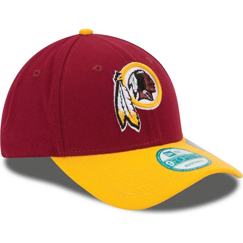 mutzen-gebogen-rot-verstellbares-band-9forty-the-league-der-washington-commanders-nfl-von-new-era