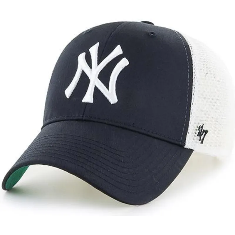 mutzen-gebogen-schwarz-snapback-fur-kinder-der-new-york-yankees-mlb-von-47-brand