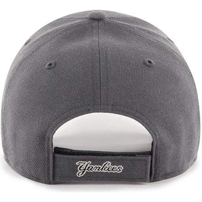 mutzen-gebogen-grau-verstellbares-band-negro-der-new-york-yankees-mlb-von-47-brand mutzen-gebogen-grau-verstellbares-band-negro-der-new-york-yankees-mlb-von-47-brand