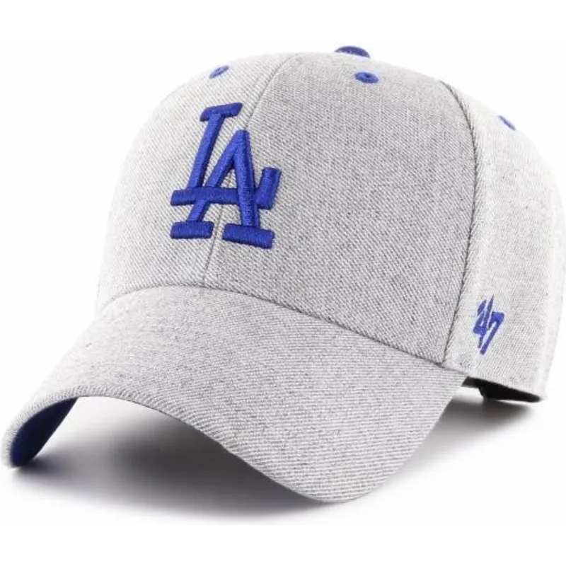 mutzen-gebogen-grau-verstellbares-band-der-los-angeles-dodgers-mlb-von-47-brand