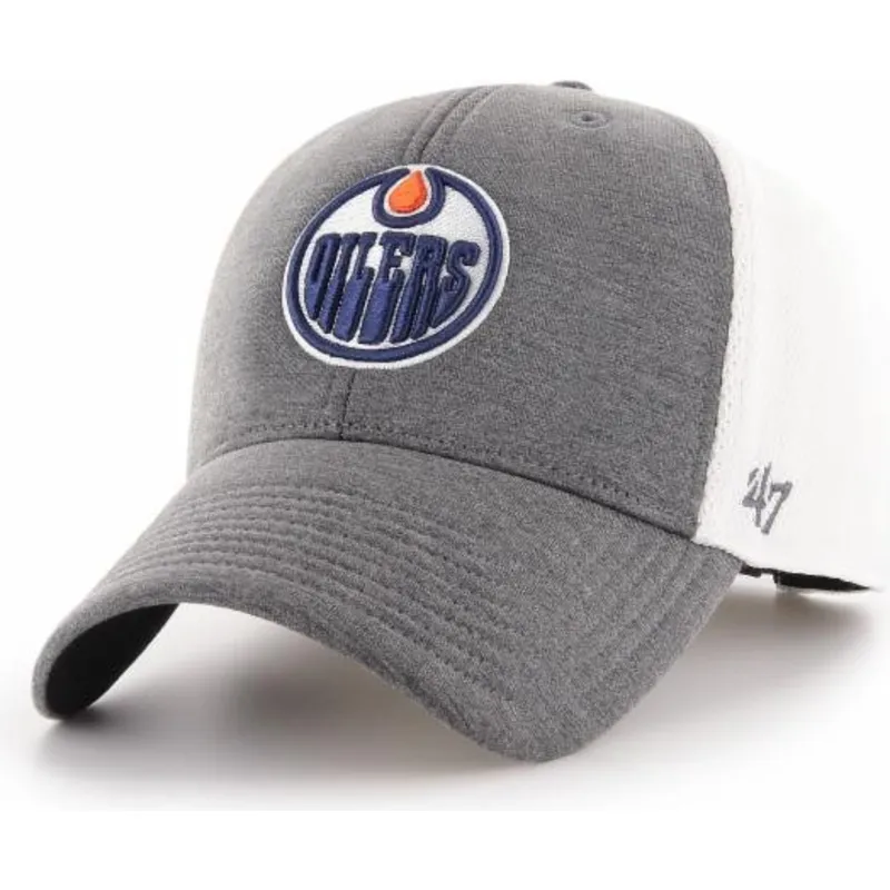 mutzen-gebogen-grau-verstellbares-band-der-edmonton-oilers-nhl-von-47-brand mutzen-gebogen-grau-verstellbares-band-der-edmonton-oilers-nhl-von-47-brand