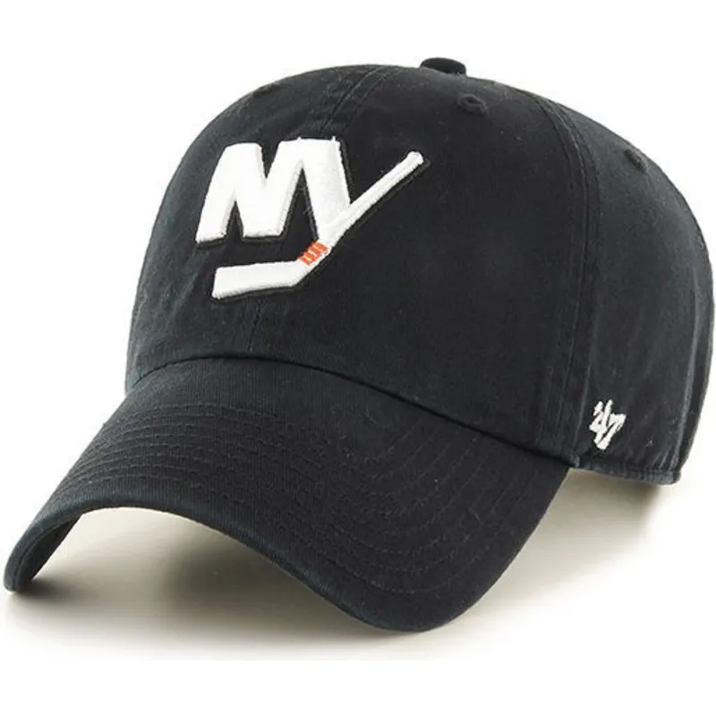 mutzen-gebogen-schwarz-verstellbares-band-der-new-york-islanders-nhl-von-47-brand mutzen-gebogen-schwarz-verstellbares-band-der-new-york-islanders-nhl-von-47-brand