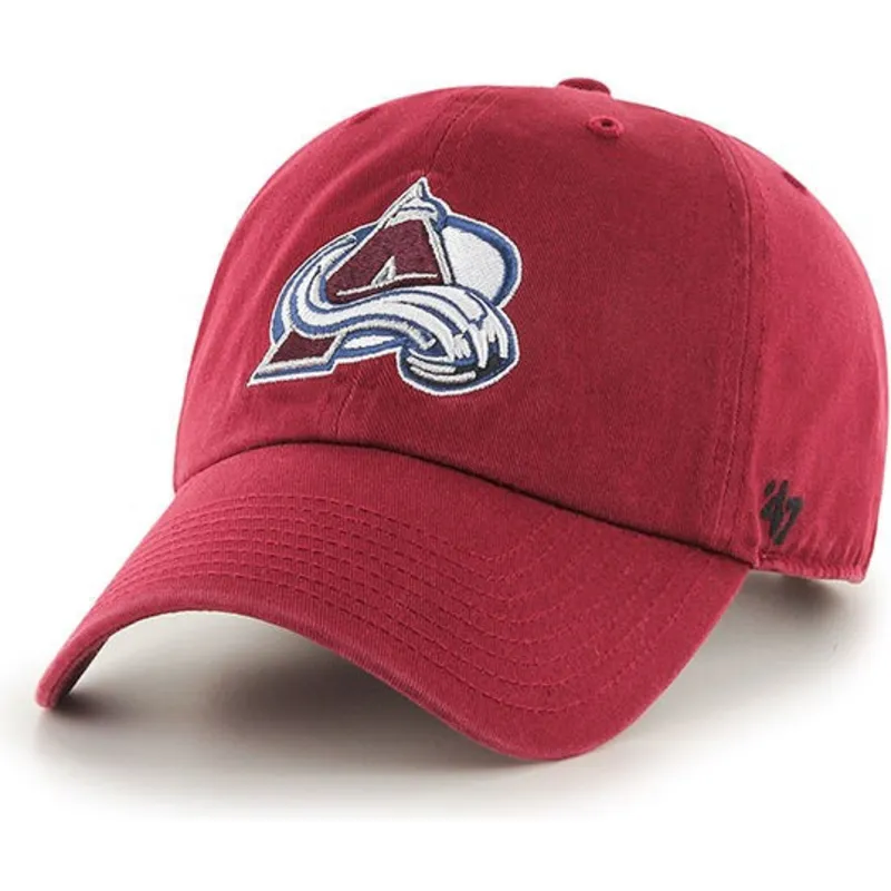 mutzen-gebogen-rot-verstellbares-band-der-colorado-avalanche-nhl-von-47-brand mutzen-gebogen-rot-verstellbares-band-der-colorado-avalanche-nhl-von-47-brand