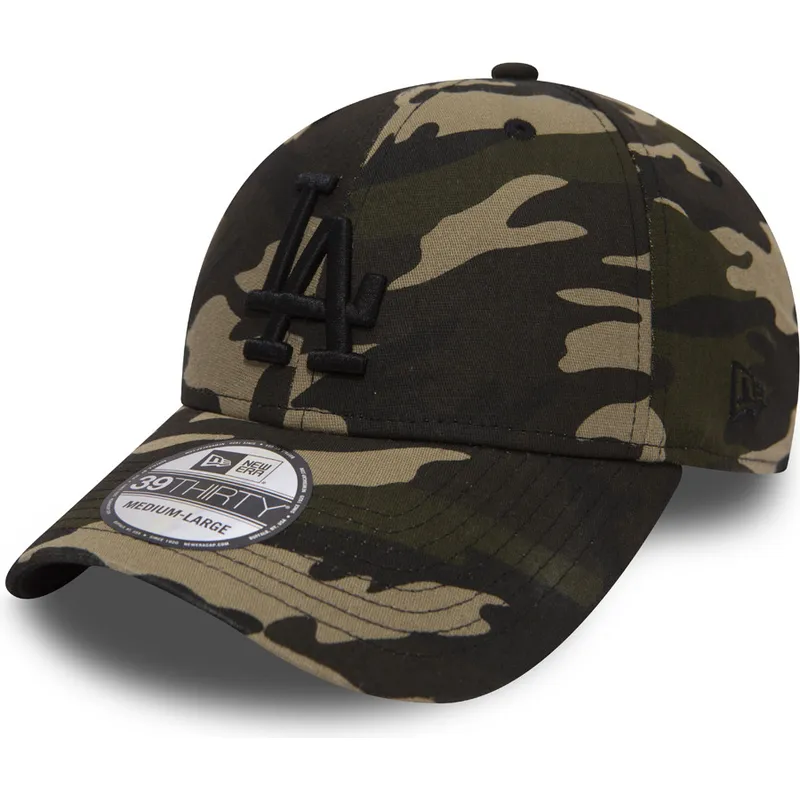 mutzen-gebogen-tarnung-angepasst-negro-39thirty-essential-der-los-angeles-dodgers-mlb-von-new-era