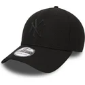 mutzen-gebogen-schwarz-angepasst-fur-kinder-39thirty-rubber-prime-der-new-york-yankees-mlb-von-new-era