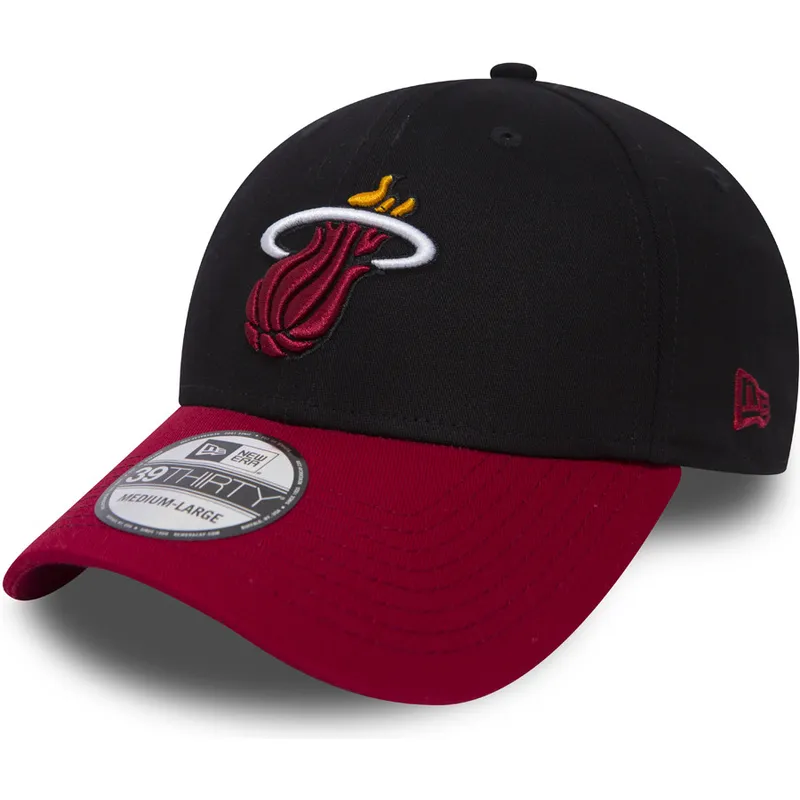 mutzen-gebogen-schwarz-angepasst-39thirty-black-base-der-miami-heat-nba-von-new-era