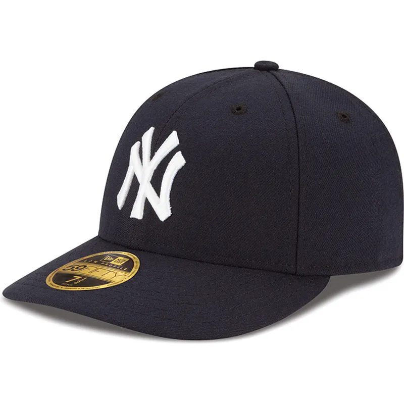 mutzen-gebogen-marineblau-angepasst-59fifty-low-profile-authentic-der-new-york-yankees-mlb-von-new-era