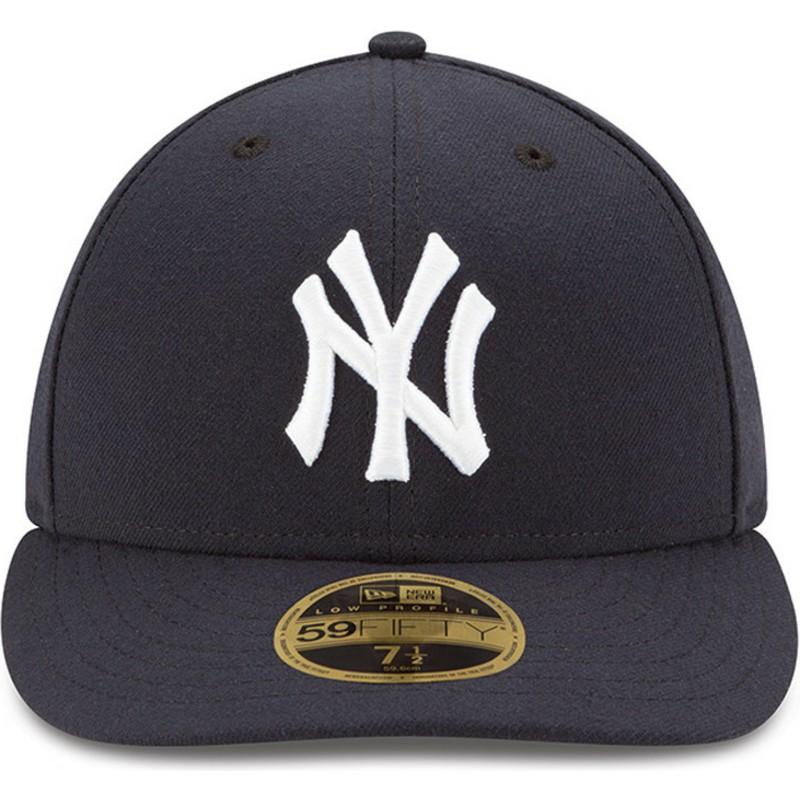 new-era-curved-brim-59fifty-low-profile-authentic-new-york-yankees-mlb-fitted-cap-marineblau