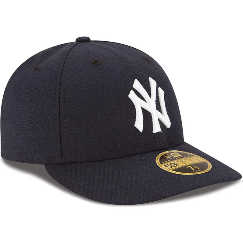 mutzen-gebogen-marineblau-angepasst-59fifty-low-profile-authentic-der-new-york-yankees-mlb-von-new-era