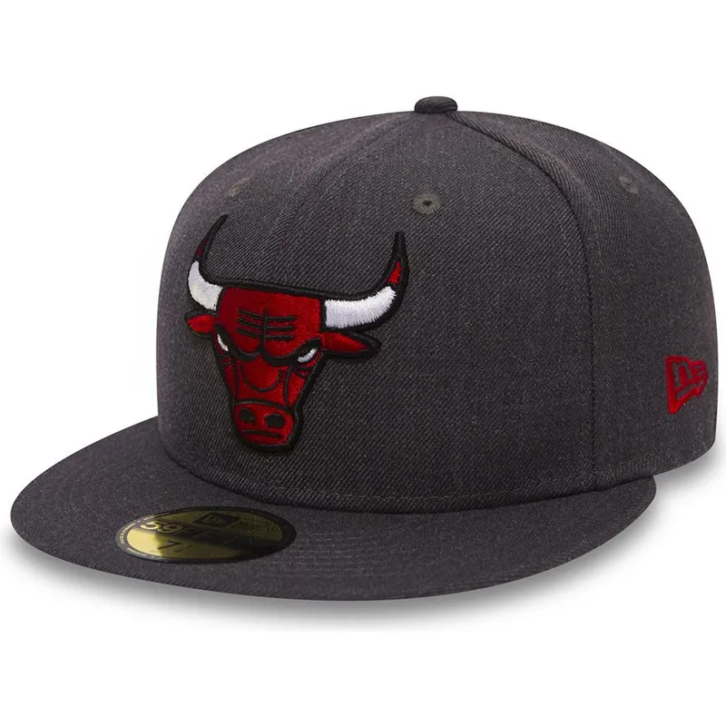 mutzen-flach-schwarz-angepasst-59fifty-heather-der-chicago-bulls-nba-von-new-era