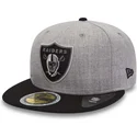 mutzen-flach-grau-angepasst-59fifty-reflective-heather-der-las-vegas-raiders-nfl-von-new-era