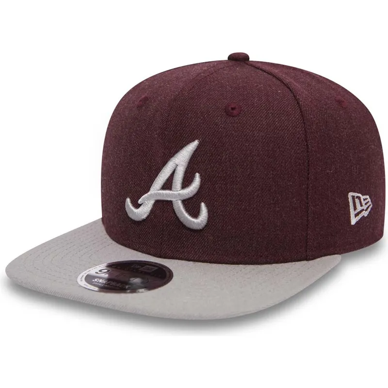 mutzen-flach-rot-snapback-9fifty-seasonal-heather-der-atlanta-braves-mlb-von-new-era mutzen-flach-rot-snapback-9fifty-seasonal-heather-der-atlanta-braves-mlb-von-new-era