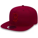 rote-snapback-cap-mit-flachem-schirm-und-rotem-logo-9fifty-nano-ripstop-der-boston-red-sox-mlb-von-new-era