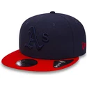 snapback-9fifty-diamond-era-essential-in-marineblau-und-rot-der-oakland-athletics-mlb-von-new-era