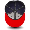 snapback-9fifty-diamond-era-essential-in-marineblau-und-rot-der-oakland-athletics-mlb-von-new-era