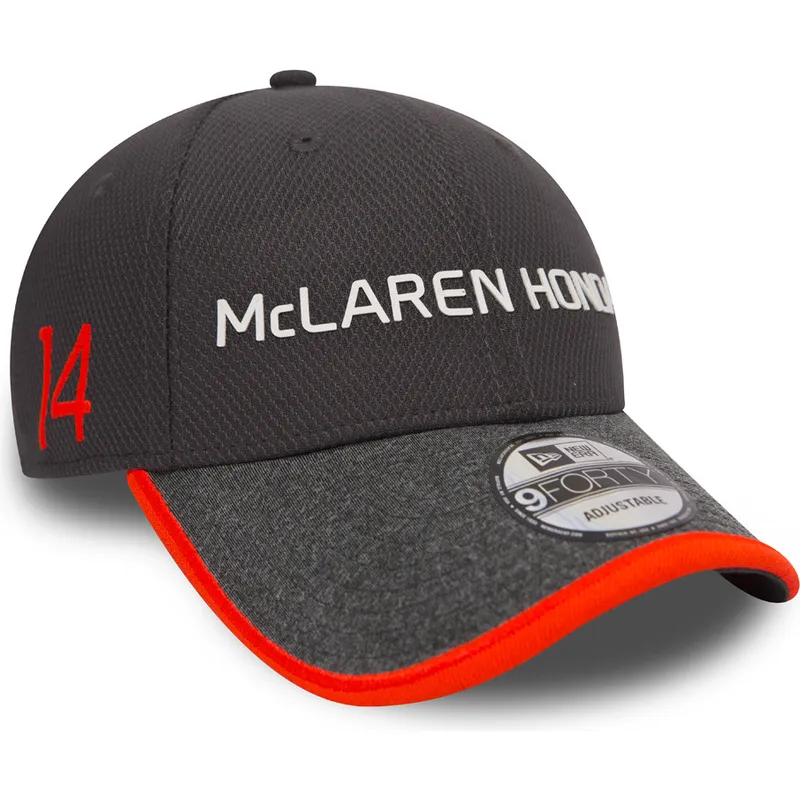 mutzen-gebogen-grau-verstellbares-band-9forty-fernando-alonso-der-mclaren-racing-formula-1-von-new-era mutzen-gebogen-grau-verstellbares-band-9forty-fernando-alonso-der-mclaren-racing-formula-1-von-new-era