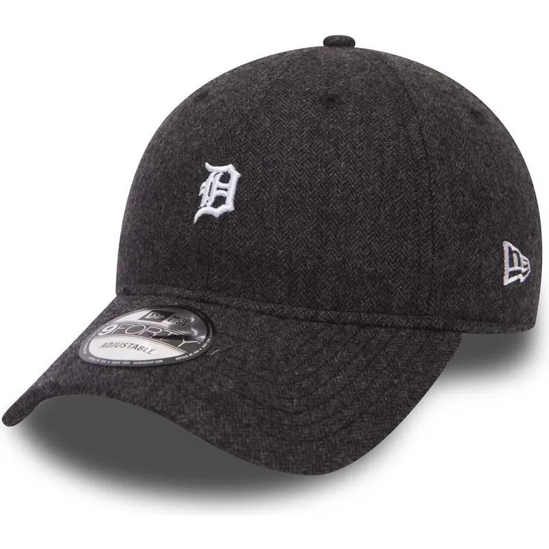 mutzen-gebogen-schwarz-verstellbares-band-9forty-herringbone-der-detroit-tigers-mlb-von-new-era mutzen-gebogen-schwarz-verstellbares-band-9forty-herringbone-der-detroit-tigers-mlb-von-new-era