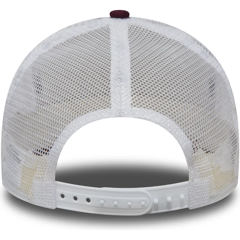 mutzen-gebogen-rot-snapback-granate-oro-9forty-essential-der-new-york-yankees-mlb-von-new-era