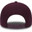 mutzen-gebogen-rot-verstellbares-band-granate-9forty-melton-a-frame-der-new-york-yankees-mlb-von-new-era