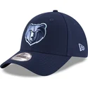 mutzen-gebogen-blau-verstellbares-band-bordado-9forty-the-league-der-memphis-grizzlies-nba-von-new-era