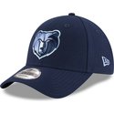 new-era-mit-gesticktem-logo-curved-brim-9forty-the-league-memphis-grizzlies-nba-adjustable-cap-verstellbar-blau