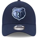 mutzen-gebogen-blau-verstellbares-band-bordado-9forty-the-league-der-memphis-grizzlies-nba-von-new-era