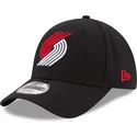 schwarze-verstellbare-curved-cap-9forty-the-league-der-portland-trail-blazers-nba-von-new-era