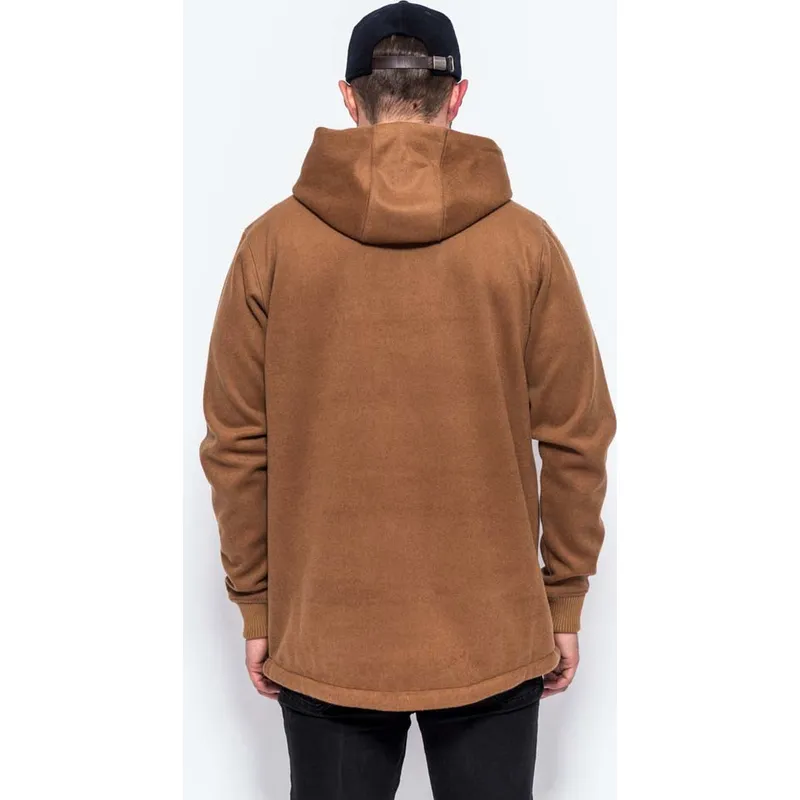 sweatshirt-mit-kapuze-braun-der-sudadera-con-capucha-marron-pullover-hoody-premium-classics-von-new-era