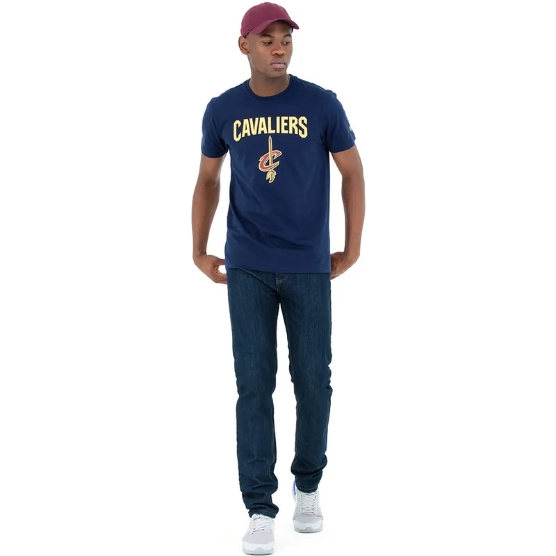 t-shirt-kurzarm-blau-der-cleveland-cavaliers-nba-von-new-era