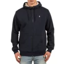 volcom-navy-und-sahne-single-stone-zip-through-hoodie-kapuzenpullover-sweatshirt-marineblau