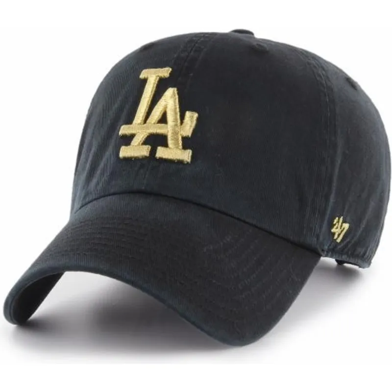 mutzen-gebogen-schwarz-verstellbares-band-oro-der-los-angeles-dodgers-mlb-von-47-brand mutzen-gebogen-schwarz-verstellbares-band-oro-der-los-angeles-dodgers-mlb-von-47-brand