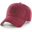 47-brand-curved-brim-braunes-logo-new-york-yankees-mlb-clean-up-ultra-basic-cap-braun