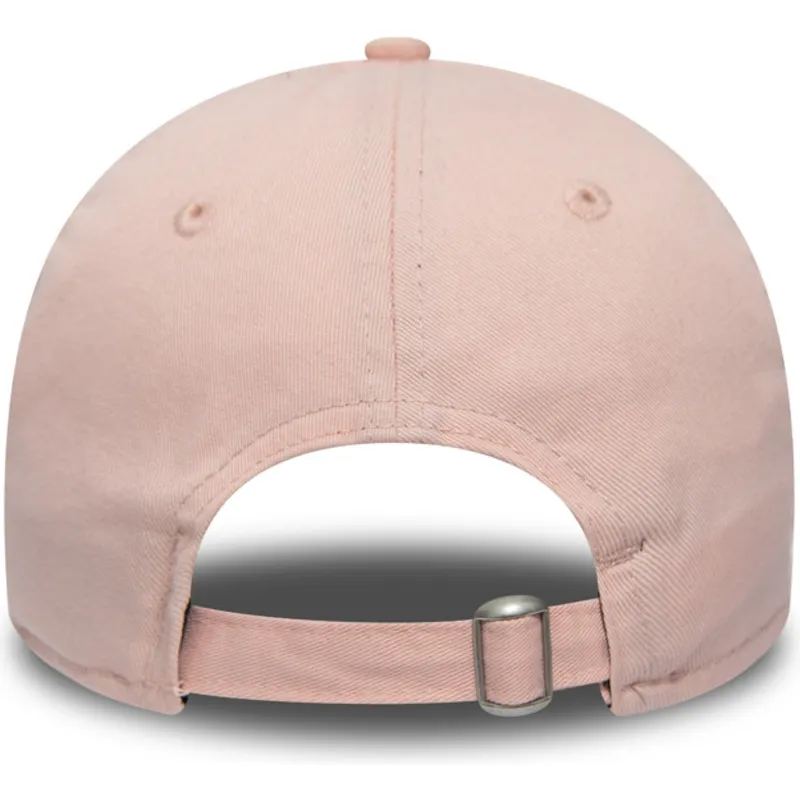 mutzen-gebogen-rosa-verstellbares-band-9twenty-essential-packable-der-los-angeles-dodgers-mlb-von-new-era
