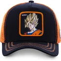 trucker-cap-schwarz-und-orange-son-goku-super-saiyan-go3-dragon-ball-von-capslab