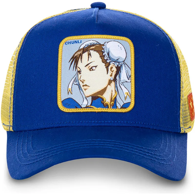 mutzen-gebogen-blau-snapback-chun-li-street-fighter-von-capslab mutzen-gebogen-blau-snapback-chun-li-street-fighter-von-capslab