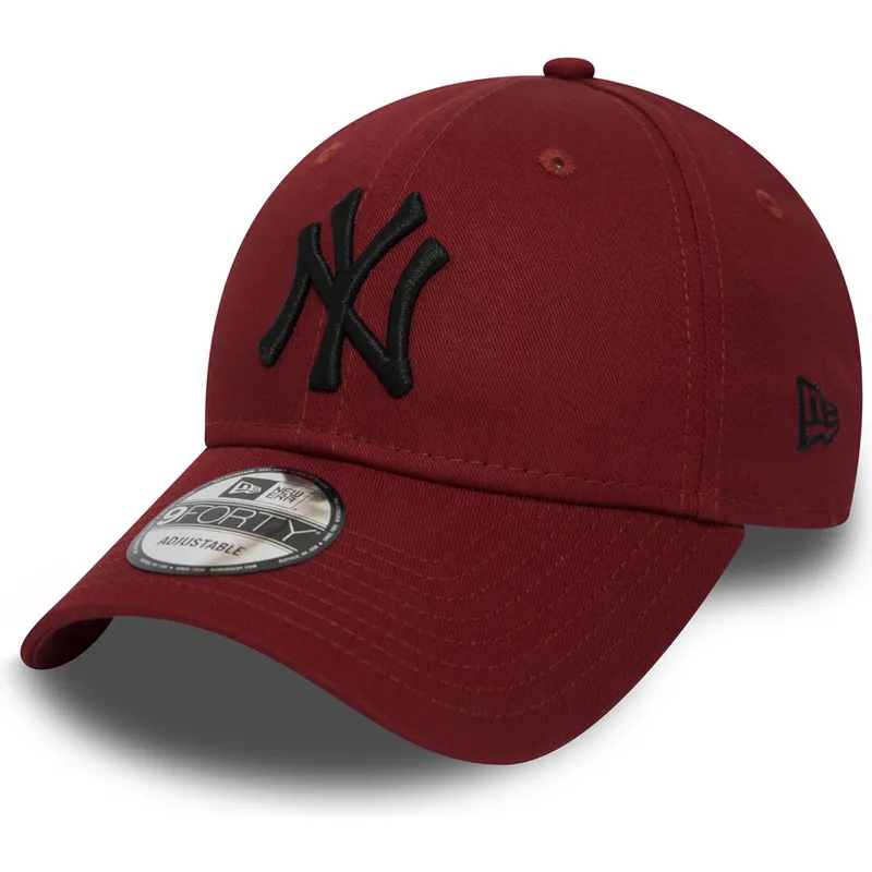 mutzen-gebogen-rot-verstellbares-band-negro-9forty-essential-der-new-york-yankees-mlb-von-new-era mutzen-gebogen-rot-verstellbares-band-negro-9forty-essential-der-new-york-yankees-mlb-von-new-era